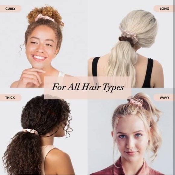 Satin scrunchies 5pk - Picture 3 of 3